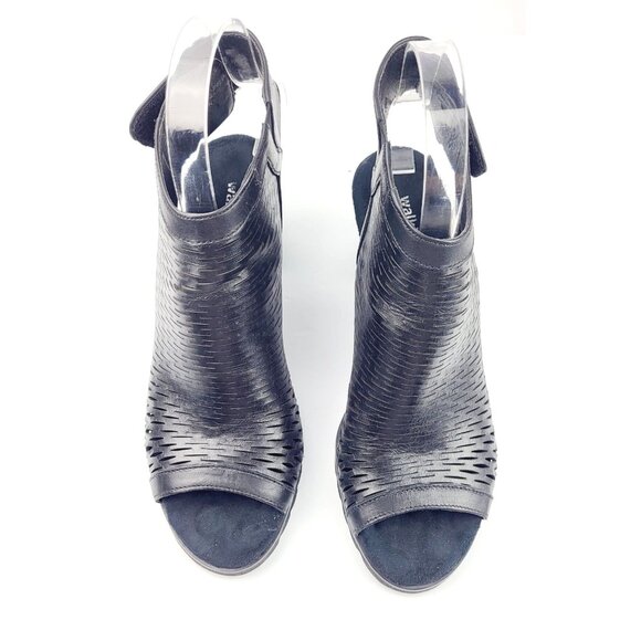 Walking Cradles Women's Nikki Heeled Leather Sandal, Black - Size 8 N‎ - Picture 5 of 10